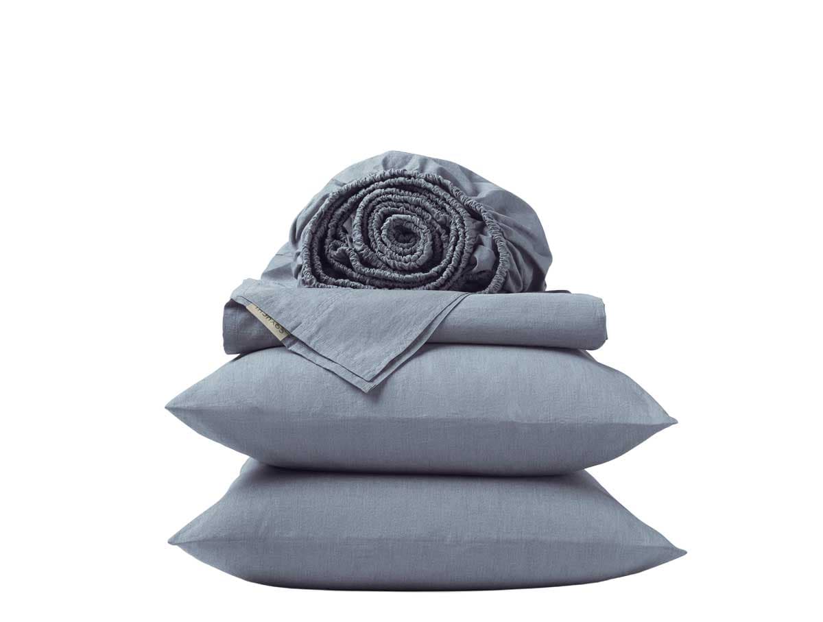 Organic Crinkled Percale Sheet Set