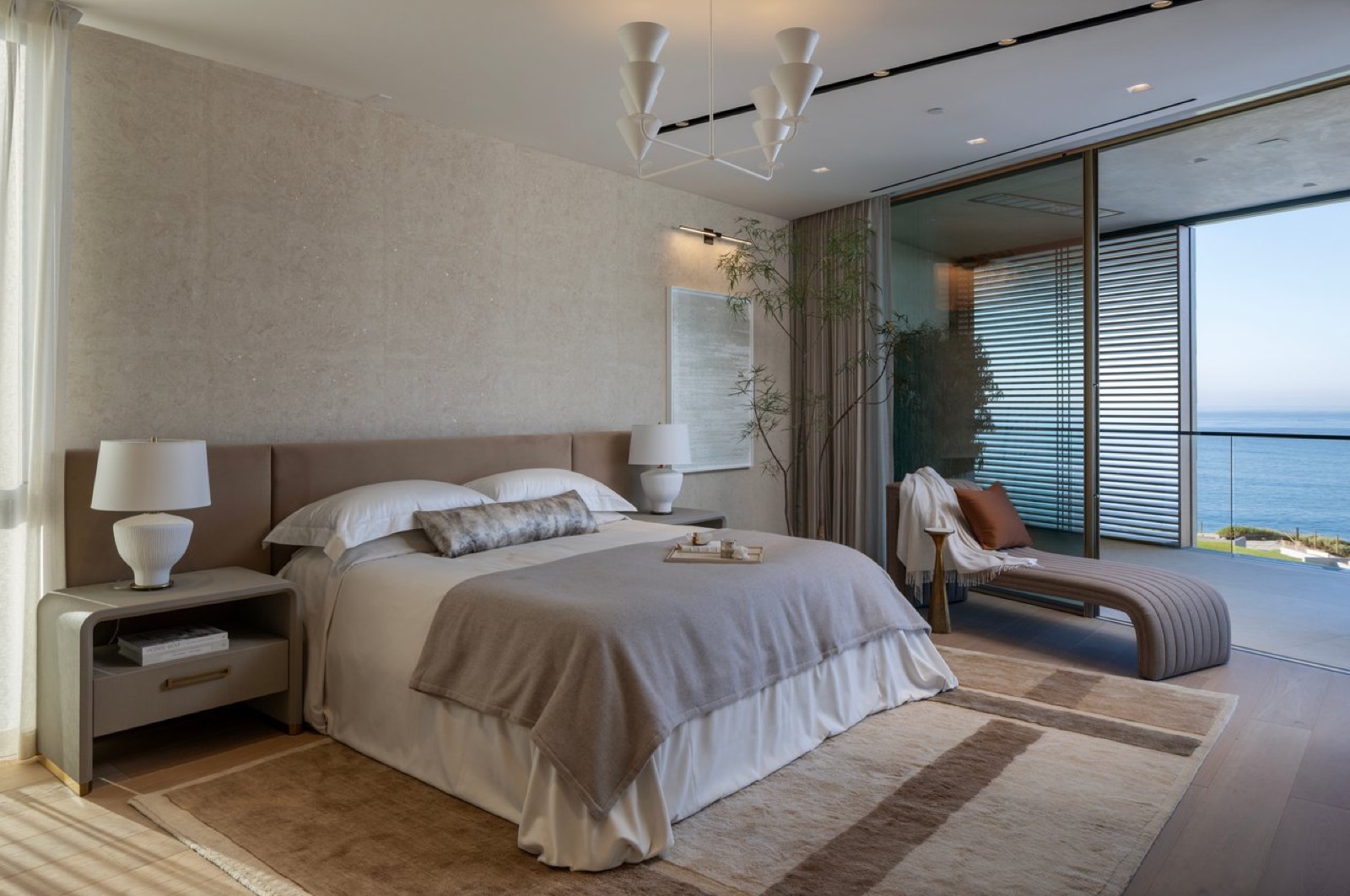 Primary bedroom at 3512 Ocean Boulevard with ocean view
